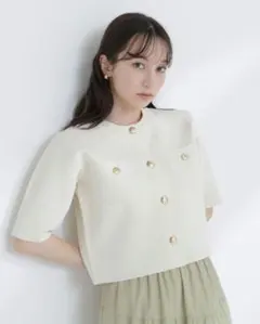 【5/11までの出品】ナチュラルビューティーベーシック　ニットジャケット