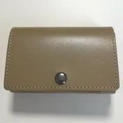 DomTeporna 三つ折コンパクトウォレット グレージュ
