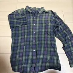Polo by Ralph Lauren 長袖ネルシャツ M グリーン系