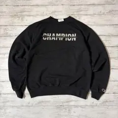 Champion チャンピオン スウェット トレーナー ブラック メンズ古着
