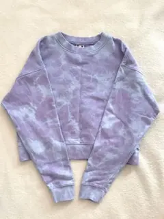 X-girl BLEACHED SWEAT スウェット ショート丈 タイダイ