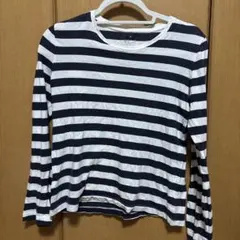 無印良品 ボーダー Tシャツ 長袖 春服