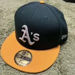【新品】NEW ERA アスレチックス59FIFTY キャップ 7 3/8