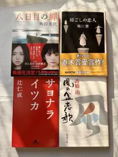 文庫本4冊セット 八日目の蟬 肩ごしの恋人 サヨナライツカ 風の盆恋歌