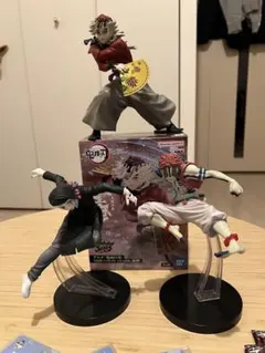 鬼滅の刃 童磨 猗窩座 魘夢 フィギュア4点 + くじ下位賞8点セット