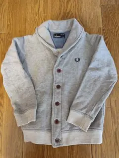 FRED PERRY キッズ カーディガン グレー ３−４years