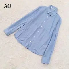 アニュアンス 24ss 博多阪急POPUP限定シアーシャツ サックスブルー