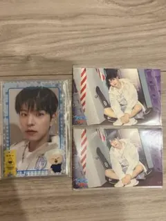 スキズ　スンミン サウナ オンラインくじ フォトカードスリーブセット　ステッカー