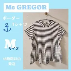 Mc GREGOR ボーダーTシャツ ミニハイネック Mサイズのサムネイル