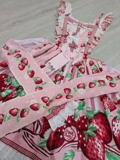 Angelic Pretty 摘みたていちごエプロンスカート - メルカリ
