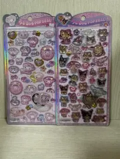 うるちゅるポップシール　マイメロディと日焼けサンリオ