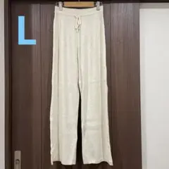 新品！ ユニクロ ウォッシャブルニットリブパンツ Lサイズ