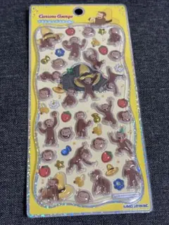 カミオジャパン　プチドロップステッカー　おさるのジョージ