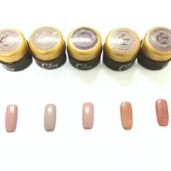 ジェルネイル 5色セット カラージェル