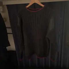 古着　vintage セーター　ニット　スウェット　ブラック