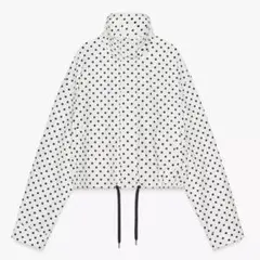 完売品 新品 ZARA ドット柄 パフジャケット ライトアウター