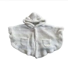 ジェラートピケ　ジェラピケ　ポンチョ　モコモコ　70-80