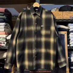 常田大希 CALTOP オンブレ シャドーチェック ボックスシルエット ワイド