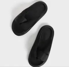 オデッサ ナイロンラウンドトゥスライドサンダル （Black）のサムネイル