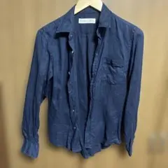 JOURNAL STANDARD リネン長袖シャツ ネイビー S