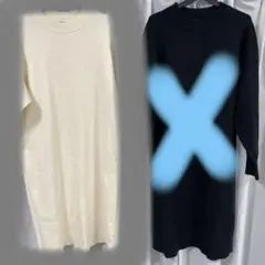 ⭐︎ゆい様専用⭐︎ UNIQLO ニットワンピース 白Mサイズ