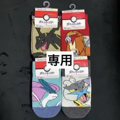 ポケモンキャラクター靴下4足セット 15-20cm