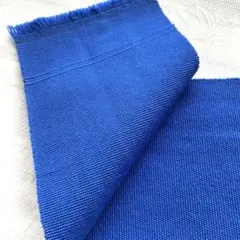 美しいブルーの半幅帯　ウール
