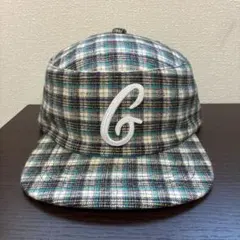 6CRAYON似ピルボックス型チェック柄pillbox キャップ　ストリート