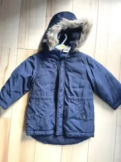 【新品タグ付き】西松屋✳︎100cm ネイビー 中綿コート ファー付きフード