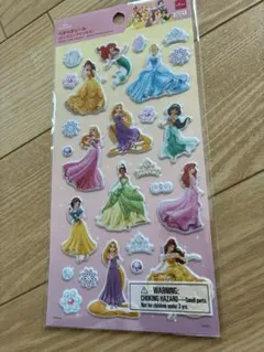 ディズニー　プリンセス シール　ぷっくり　ペタペタ　ステッカー