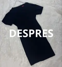 DESPRE デプレ　Vネックタイトワンピース　ジャージー　ストレッチ　ブラックのサムネイル