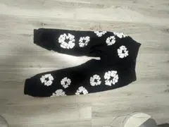 Denim Tears スウェットパンツ 黒 花柄 Sサイズ 正規品 美品
