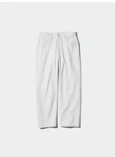 ユニクロ ワイドストレートジーンズ 30 オフホワイト