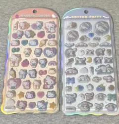 ハローキティ シナモロール コットンパフィー　サンリオ