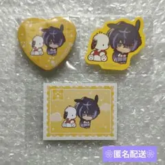 【匿名配送】季肋　サンリオ　缶バッジ　ハート　ぺたコレ　特典　エイトリ