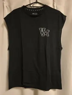 VEATM VMロゴ　ブラック ノースリーブトップス