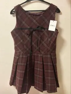 新品GRL チェックワンピース
