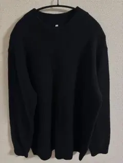 【MUJI Labo】紳士 縮絨ウールモックネックセーターXLサイズ