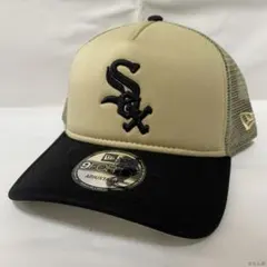 NEWERA シカゴ　ホワイトソックス　トラッカー　キャップ　ゴールド