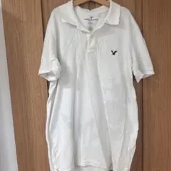 AMERICAN EAGLE ポロシャツ ホワイト S