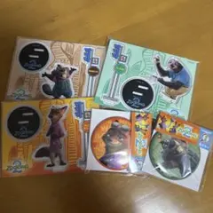 ズートピア ハッピーくじ アクスタ 缶ミラー ニック ニブルズ フラッシュ