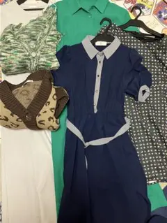 レディース ワンピース カーディガン 6点セット