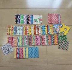 折り紙　昭和レトロ　まとめ売り　100枚　ビンテージ　千代紙 匿名配送　印刷物