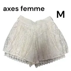 axes femme アイボリー レース キュロットスカート M