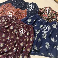 花柄キュロットスカート【まとめ買いも可】