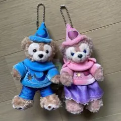 ディズニー　ダッフィー  シェリーメイ  ぬいぐるみバッジ