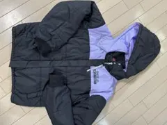 160 中綿コート 黒と紫 LOVE RABBY