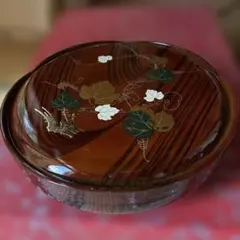 菓子器 喰籠 蔦模様 漆器 菓子鉢