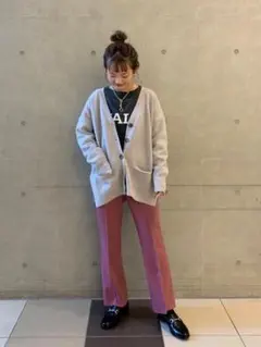 秋冬物★美品★スローブイエナ 起毛ツイルストレートパンツ 定価11,000円