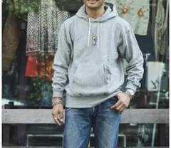 USA製Champion 9oz TERRY FLEECE M/パーカー 赤タグ